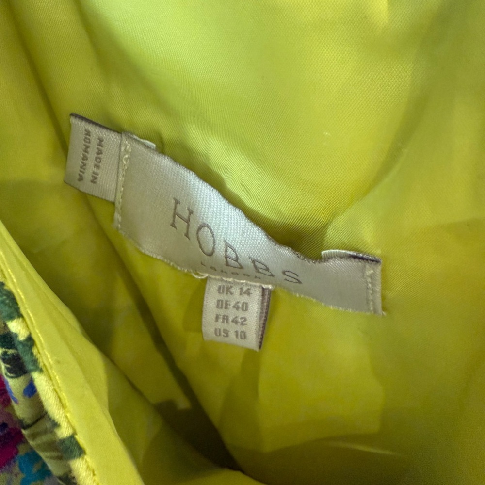 Vibrant Floral Midi Dress - Yellow and Multicolor - Picture 3 of 4